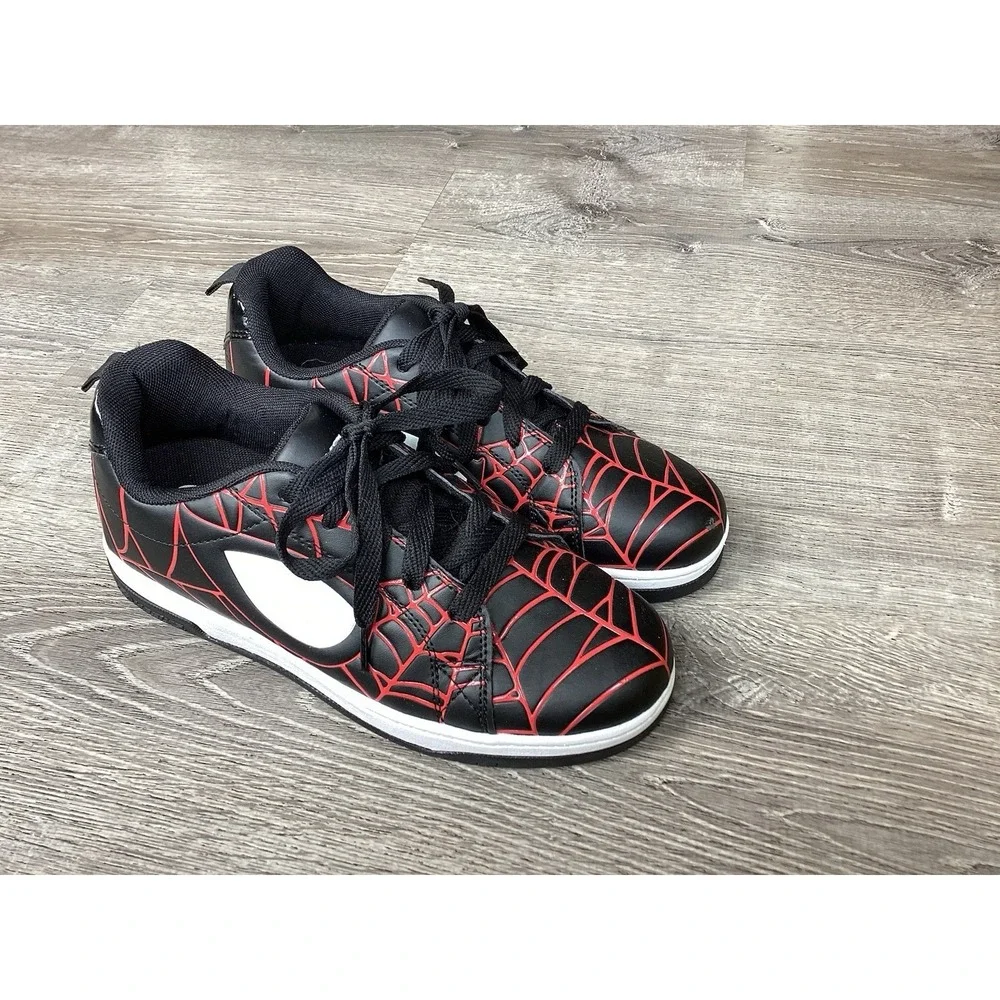 HEELYS MARVEL MILES MORALES SPLIT SPIDERMAN Black Red White Youth SIZE 7